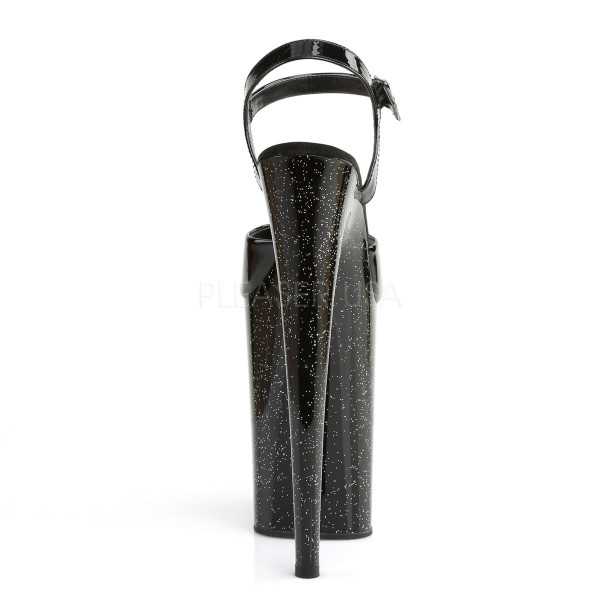 9 inches Heel, 5 1/4 inches PF Ankle Strap Sandal W/Mini Glitters — image 4 of 4
