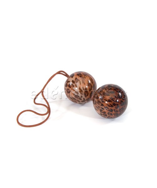 Tera Patrick's leopard duotone balls