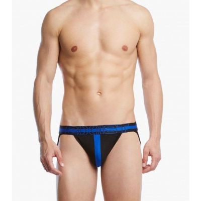 2XIST Profile Jock Strap Black Blue