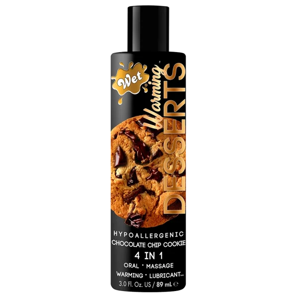 Wet Warming Desserts Baked Gooey Chocolate Chip Cookie Water-Based Lube | 3oz