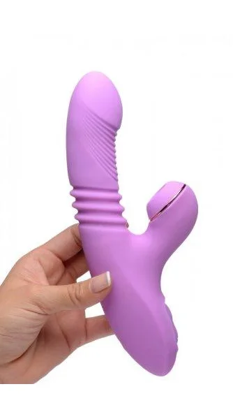 Shegasm Pro-Thrust Thrusting Suction Rabbit Vibrator