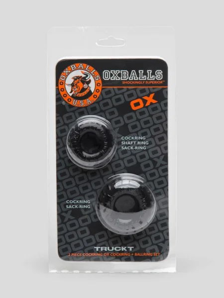 Oxballs Cock Ring and Ball Ring Set (2 Count)