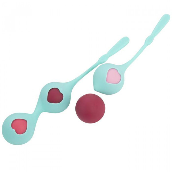 Combination Duo Tone Kegel Ball and Pleasure Ball Exerciser Set