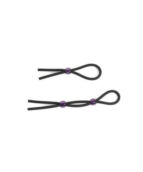 Silicone Cock Ties - Black