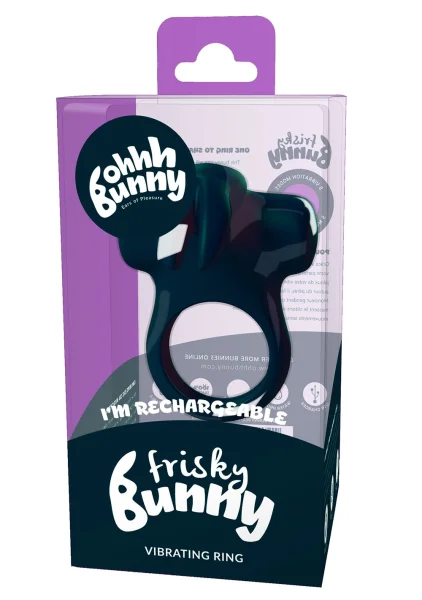 Ohhh Bunny Frisky Bunny Vibrating Cock Ring - Perfectly Purple