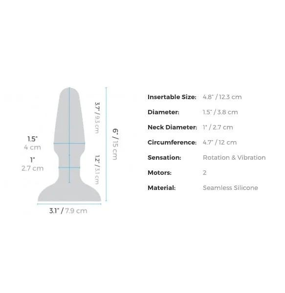 B-Vibe Rimming 2 Anal Plug in Space Green