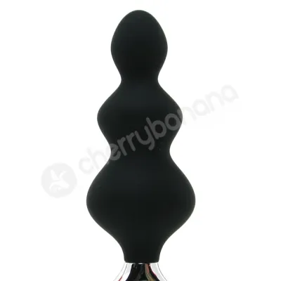 Jolie Platinum Black Large Butt Plug