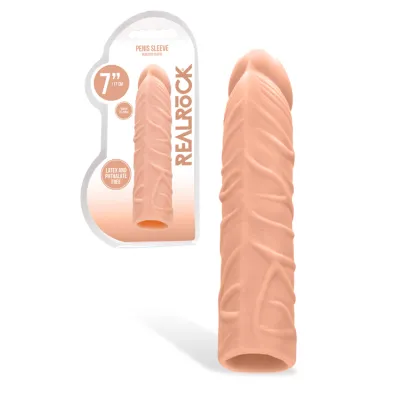 Shots Toys 7 Lifelike Penis Extension Sleeve