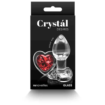 Crystal Desires Red Heart Small