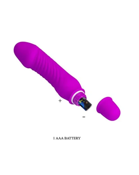 Stev Vibrating Dildo - 5.3 Inch - Violet