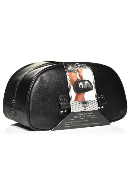 Cuffed and Loaded Travel Bag with Handcuff Handles