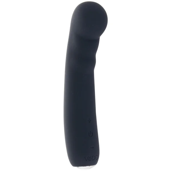 Midori Rechargeable Waterproof Silicone G-Spot Vibrator by VeDO - Just Black