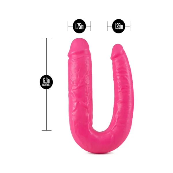 Big As Fuk 18 Inches Double Head Cock Pink — image 5 of 13