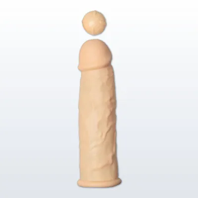 The Great Extender 1st Vibrating Penis Sleeve 6 5 quot White