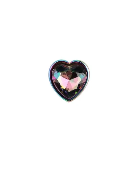 Rainbow Heart Butt Plug