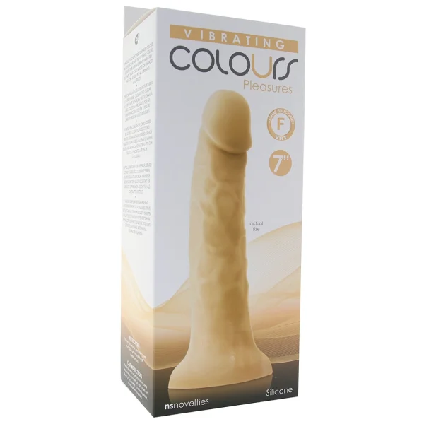 Colours Pleasures Vibrating 7 Inch Suction Cup Dildo