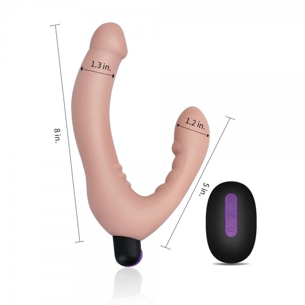 IJOY Rechargeable Strapless Strap on w Remote