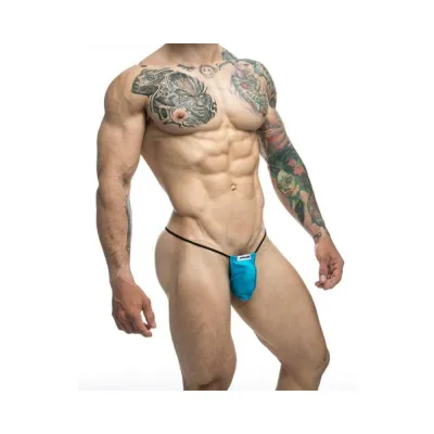 Women s Lingerie Malebasics Justin Simon Classic G string Bulge Turquoise L xl