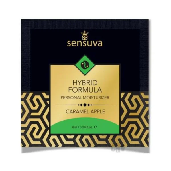 Sensuva Hybrid Moisturizer Single Use Packet Caramel Apple .20oz 12PCS