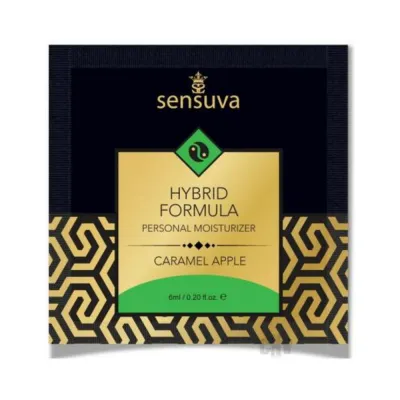 Sensuva Hybrid Moisturizer Single Use Packet Caramel Apple 20oz 12PCS