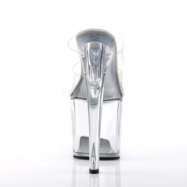 TABOO-702 - 7 1/2" Stiletto Heel Two-Band PF Slide — image 4 of 4