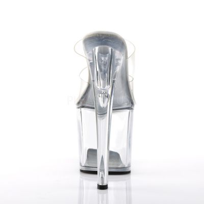 TABOO 702 7 1 2 Stiletto Heel Two Band PF Slide