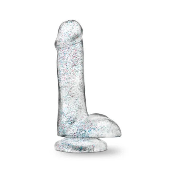 Naturally Yours - 6" Glitter Cock - Sparkling Clear — image 4 of 17