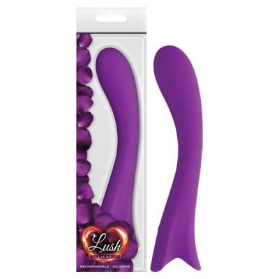 Lush Lilac Purple 19 8 cm 7 8 USB Rechargeable Vibrator