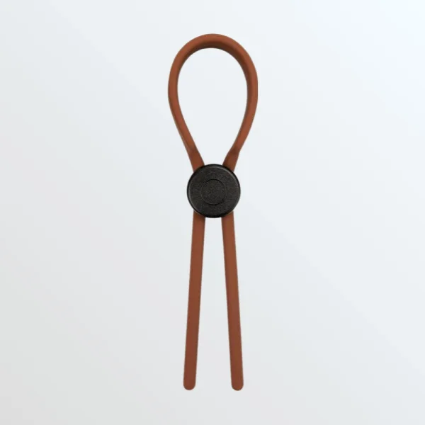 Velv'Or Rooster Ragnar Adjustable Lasso String Cock Ring - BROWN — image 10 of 11