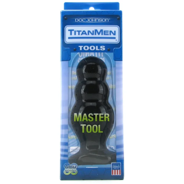 Doc Johnson Titanmen Tool 'Master #4' Triple Ripple Butt Plug
