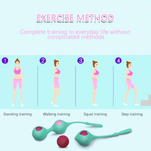 Combination Duo Tone Kegel Ball and Pleasure Ball Exerciser Set