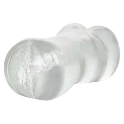 Stroke It Tight Clear Dual Entry Pussy And Ass Stroker