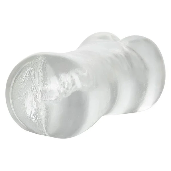 Stroke It Tight Clear Dual-Entry Pussy And Ass Stroker