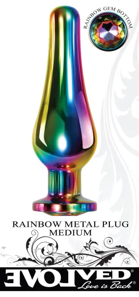 Rainbow Metal Plug - Medium