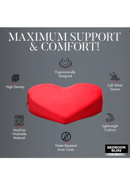 Bedroom Bliss Love Heart Pillow