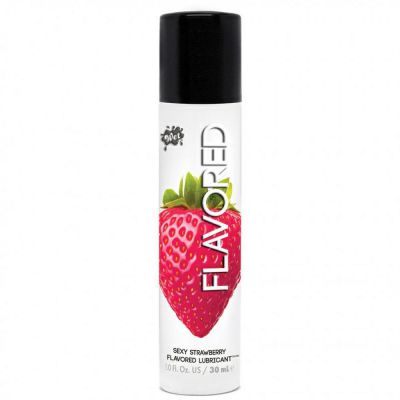 Wet Flavored Sexy Strawberry Water Based Lube 1oz