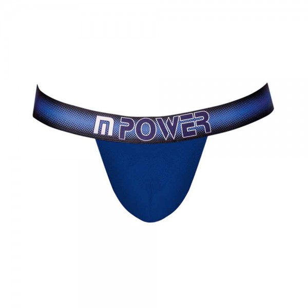 Male Power Pocket Pouch Jock With Pocket Cavity Navy Sm