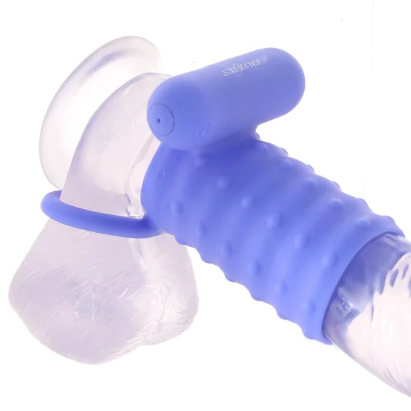 Silicone Rechargeable Endless Desires Enhancer Vibrating Cock Ring By CalExotics - Purple