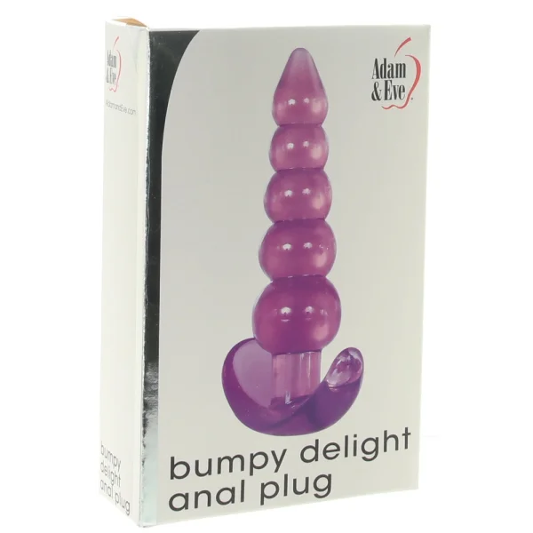 Adam & Eve Bumpy Delight Anal Plug - Purple