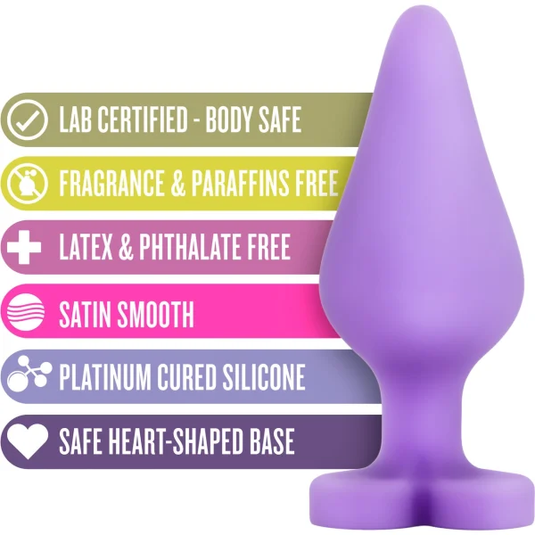Naughty Candy Heart Butt Plug - "Do Me Now"