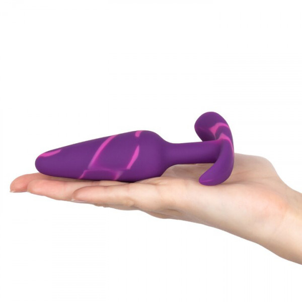Mon Amour Purple Marble Silicone Butt Plug - 4, 4.8 or 5.8 Inch — image 5 of 6