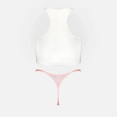 VUSH Crop Tank G String Set