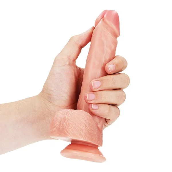 Realrock 7-inch Straight Realistic Dildo with Balls