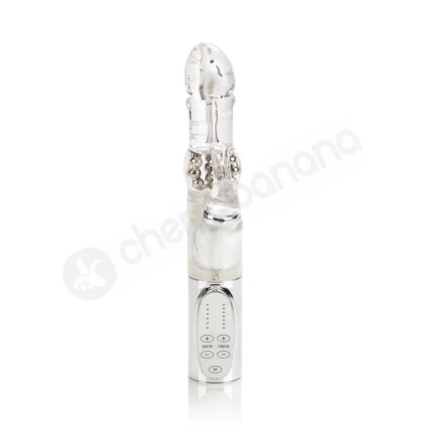 Clear Platinum Collection Intermediate Jack Rabbit Vibrator