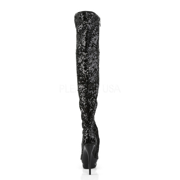 BLONDIE-R-3011 - 6" Heel, 1 1/2" Dual PF Open Toe Thigh Boot — image 8 of 8