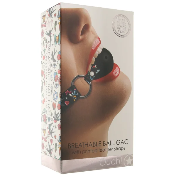 Breathable Ball Gag - Tattoo Art Print by Shots