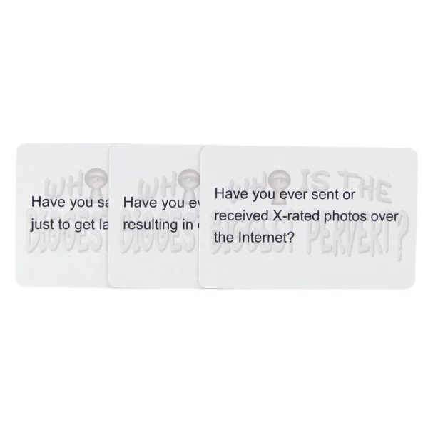 Who is the Biggest Pervert?  Card Game
