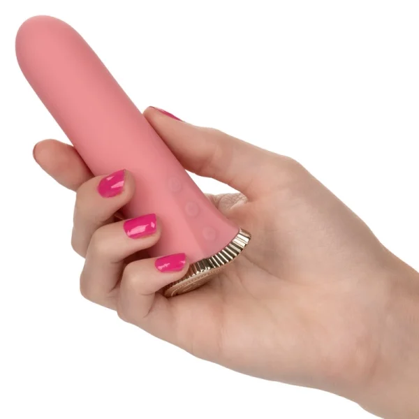 Uncorked Rosé Waterproof Rechargeable Silicone Vibrator By CalExotics