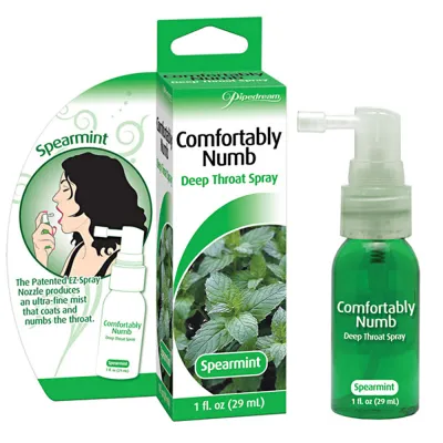 Pipe Dreams Comfortably Numb Deep Throat Spray Spearmint PACK OF 2