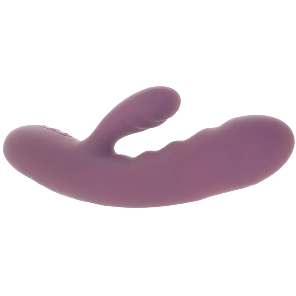 SVAKOM Avery Rechargeable Waterproof Silicone Dual Stimulation Vibrator - Purple